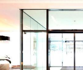 Автоматическая раздвижная алюминиевая дверь - вариант 4