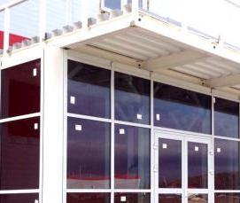 Автоматическая раздвижная алюминиевая дверь - вариант 3