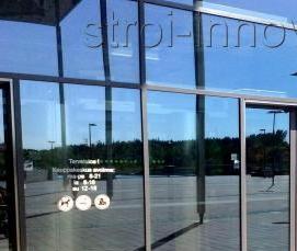 Автоматические стеклянные двери - модель 4