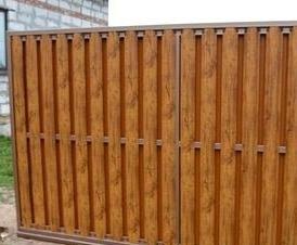 Автоматические  из евроштакетника - вариант 4