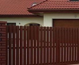 Автоматические  из евроштакетника - вариант 3