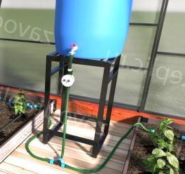 Автоматический капельный полив для теплицы - тип 4