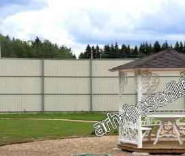 Ажурная беседка из металла - тип 3