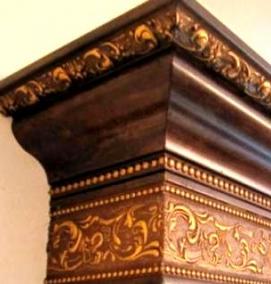 Багетный потолочный карниз - вариант 1