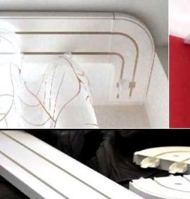 Багетный потолочный карниз - вариант 3