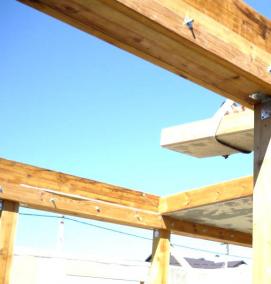 Балки из клееного бруса для перекрытия - модель 2