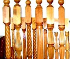 Балясины из дерева для террасы - модель 1