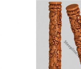 Балясины из дерева для террасы - модель 2