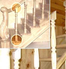 Балясины из ясеня - вариант 4