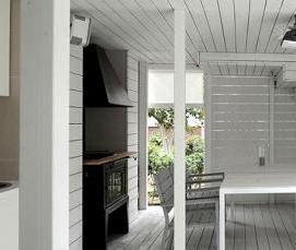 Белая глянцевая вагонка - тип 1