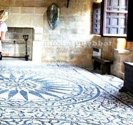 Белая круглая мозаика - тип 2