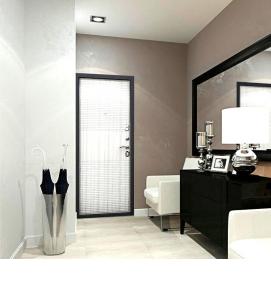 Белая входная дверь - вариант 1