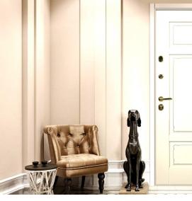 Белая входная дверь - вариант 4