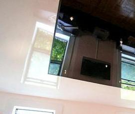 Белые цветные потолки натяжные - вариант 2