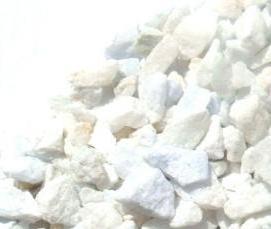 Белый щебень декоративный - модель 1