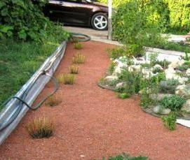 Белый щебень декоративный - модель 3