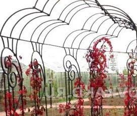 Беседка аркой из металла - тип 1