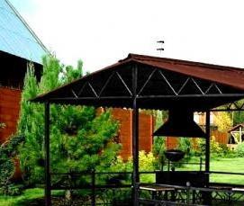 Беседка дачная металлическая - вариант 3