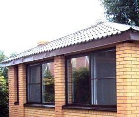 Беседка для дачи из кирпича - модель 3