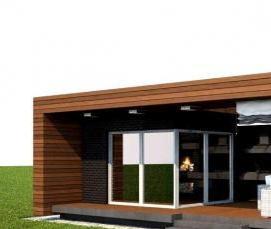 Беседка для дачи с летней кухней - вариант 4