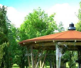 Беседка для дачи с мангалом - тип 2