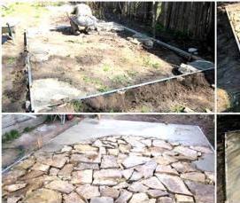 Беседка для дачи с односкатной крышей - вариант 1