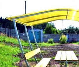 Беседка для дачи тюльпан - тип 3