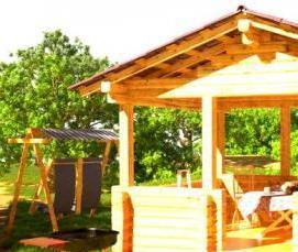 Беседка из клееного бруса с мангалом - тип 4