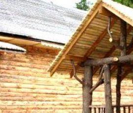 Беседка из крупного бруса - модель 1