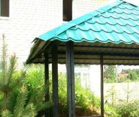 Беседка из квадратной трубы - вариант 3