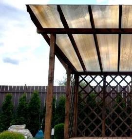 Беседка из поликарбоната - тип 1