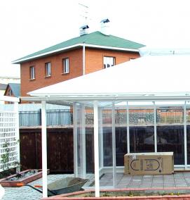 Беседка из поликарбоната - тип 2