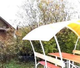 Беседка из пвх труб - вариант 3