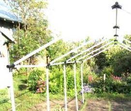 Беседка из пвх труб - вариант 2