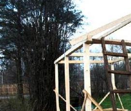 Беседка из тонкого бруса - модель 2