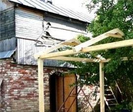 Беседка летняя простая - модель 4