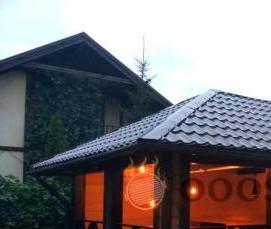 Беседка под мангал из дерева - тип 2