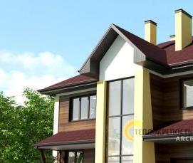 Беседка с летней кухней и барбекю - вариант 2