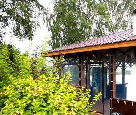 Беседка с мангалом и казаном - модель 4