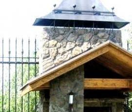 Беседка с навесом для мангала - модель 1