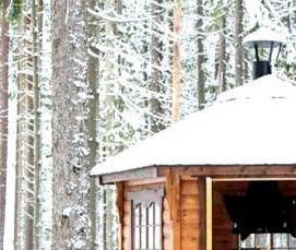 Беседка с печкой и мангалом - модель 4