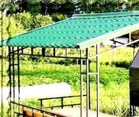 Беседка шатер из профильной трубы - модель 3