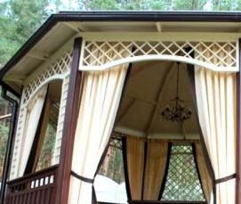 Беседка со шторами - вариант 2