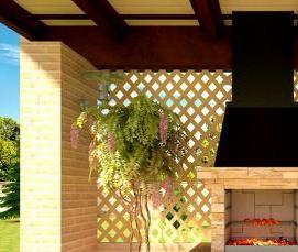 Беседка совмещенная с мангалом - тип 3