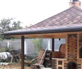 Беседка веранда для дачи - модель 4