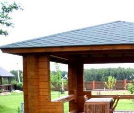 Беседка веранда для дачи - модель 2