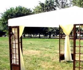 Беседки для дачи из дерева простые - тип 1