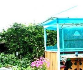 Беседки для дачи из поликарбоната - модель 1