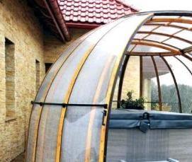 Беседки для дачи из поликарбоната - модель 3