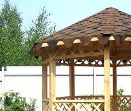 Беседки для дачи восьмигранные - тип 2